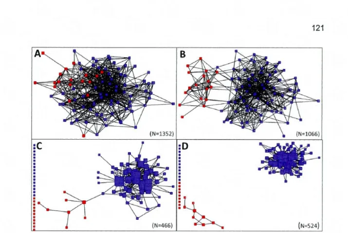 Figure  6.2  Social  structure of the sample and  various modifications related  to the  conflict 