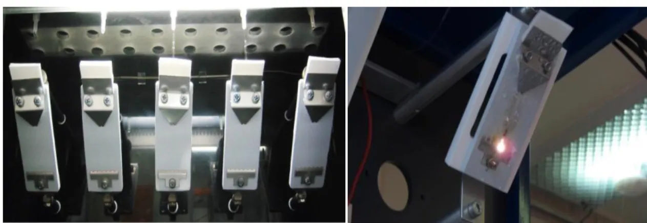 Figure 2.9 Test set-up for the inclined plane test according to the IEC 60587  standard [94]