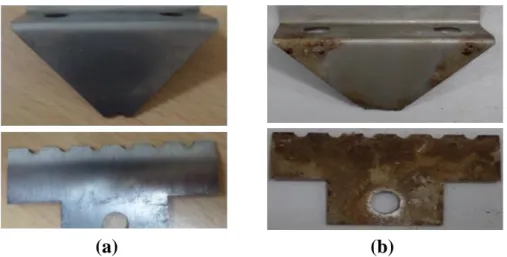 Figure 4.9 shows the top and  bottom electrodes before and after  6  h of IP test 