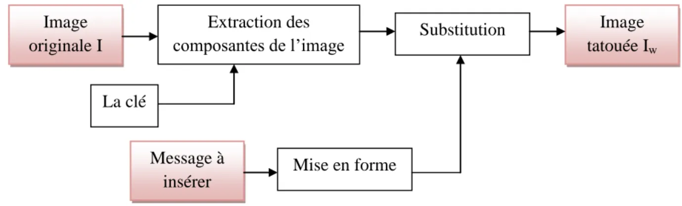 Figure 1.14 Principe de l’insertion par substitution. 