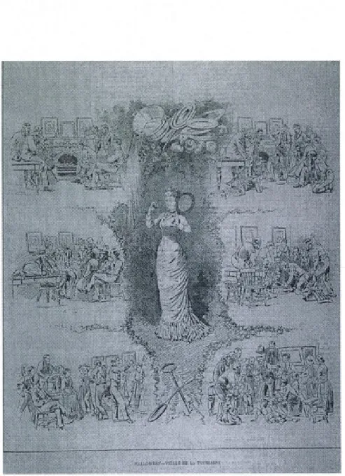 Figure  3.1  «Halloween-Veille  de  la  Toussaint».  (Tirée  de:  BAnQ,  Collection numérique, L 'Opinion publique,  11 -11-1880, p.547.) 