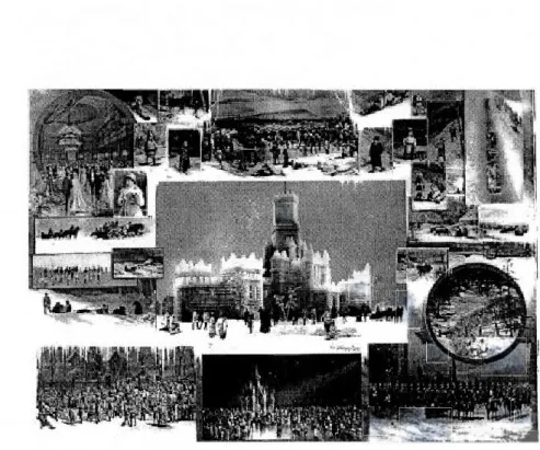 Figure 4.1  Le carnaval d'hiver à Montréal en  1884. (Tirée de:  Musée  McCord,  Archives  photographiques  Notman,  Carnival  Composites,  1884,  Montréal,  Québec,  3.11.) 
