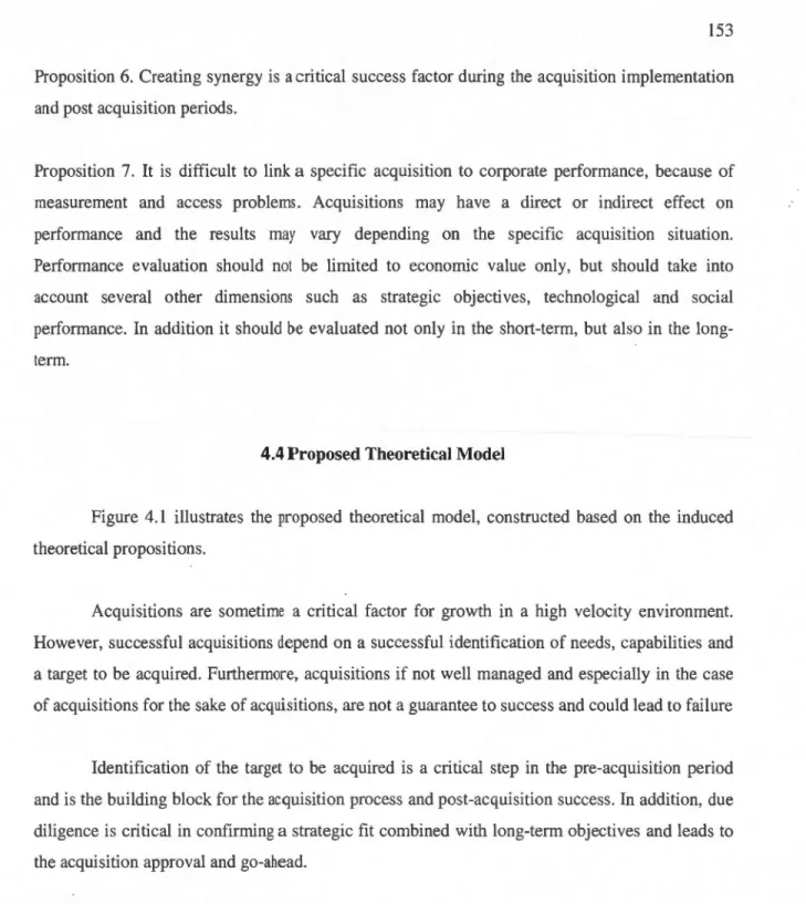 Figure  4.1  illustrates  the  proposed  theoretical  model,  constructed  based  on  the  induced  theoretical propositions