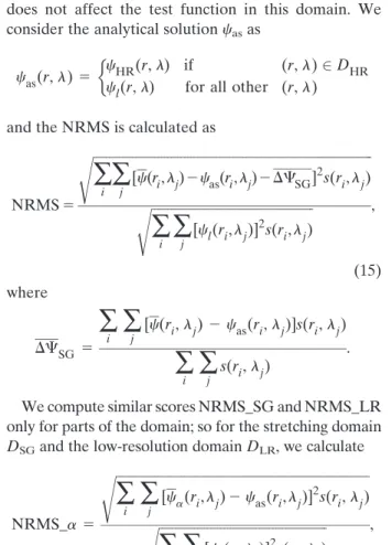 Figure 6a shows that NRMS error generally decreases as the truncation distance increases, although not  mono-tonically