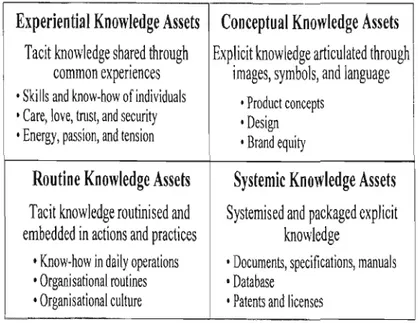 Figure  7.  Four categories of knowledge assets 