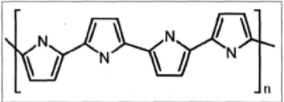 Figure 5 : Structure du polypyrrole 
