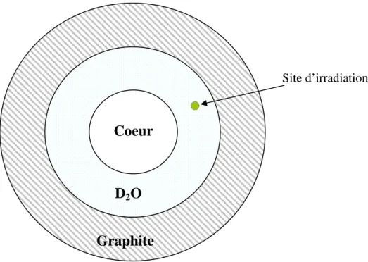 Figure 4.2 : Site d’irradiation étudié pour l’implémentation de la méthode k 0 -NAA 