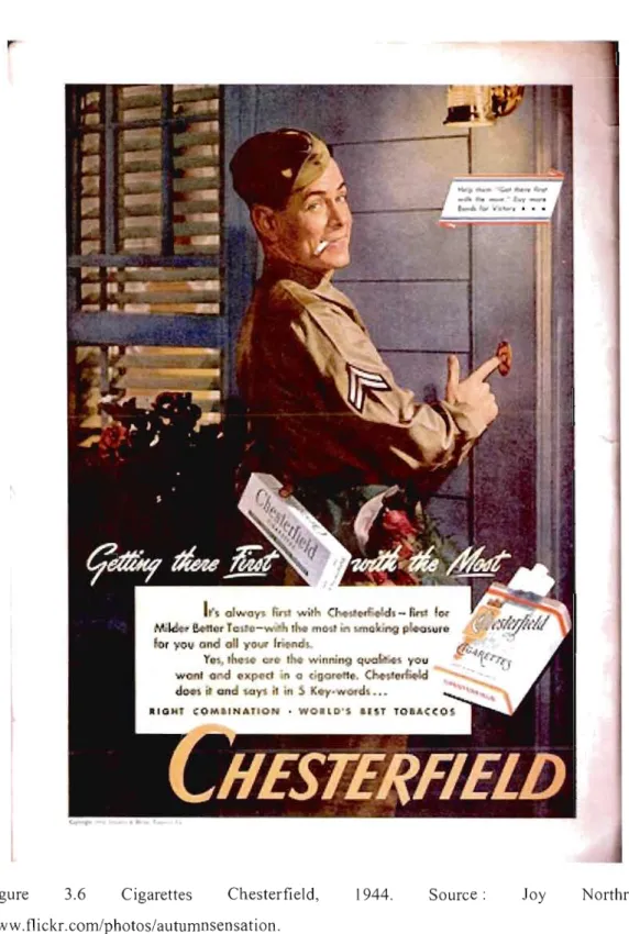 Figure  3.6  Cigarettes  Chesterfield,  1944.  Source:  Joy  Northrop,  www.fiickr.com/photos/autumnsensation 