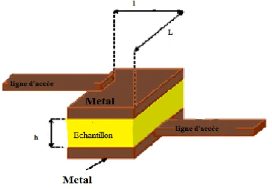 Figure I-  1 : Structure d’une capacité MIM en microélectronique 