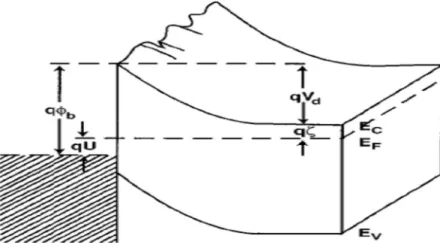 Fig I.9. Fluctuations du potentiel de surface 