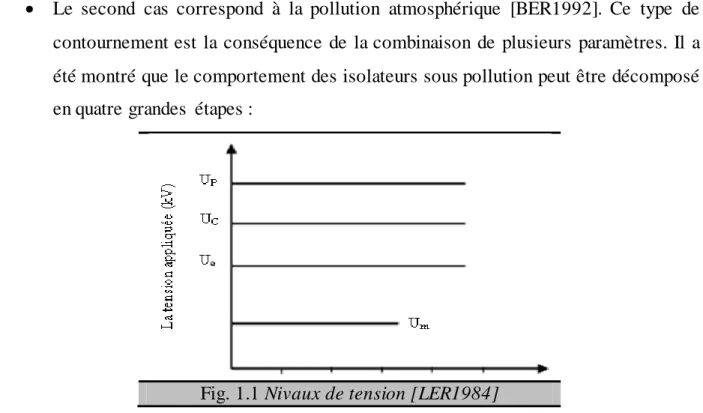 Fig. 1.1 Nivaux de tension [LER1984] 