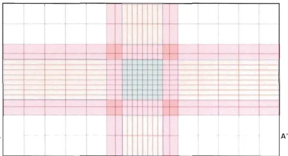 Figure  1.1  Simplified  sketch  showing  a  typical  latitude-longitude  stretched  grid