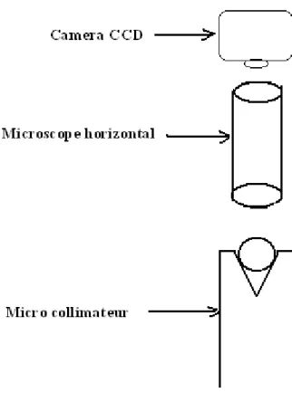 Fig. 61. Vue de dessus du microcollimateur. (a) cavité  sans microlentille et (b) cavité avec microlentille 