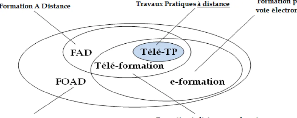 Figure 1.  Relation entre les modes de formation 