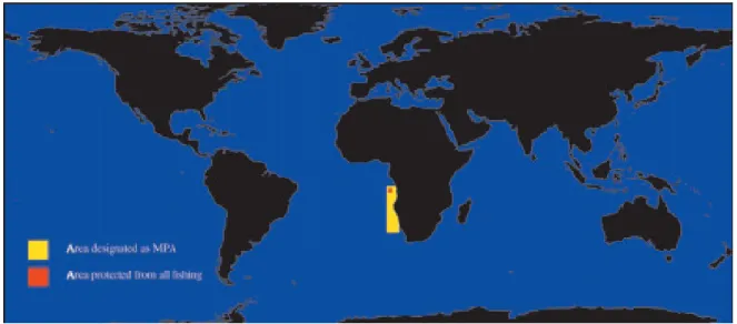 Figure 1.5  Proportion des océans protégée sous forme d’aire marine protégée  Source : Roberts, C.M., and Hawkins, J.P