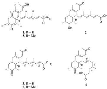 Table 1. 1 H and 13 C NMR Spectroscopic Data of Preussilide A (1) (700 MHz, Methanol-d 4 ) a