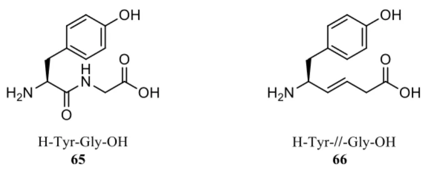 Figure 16. Structure et notation utilisées pour un alcène trans isostère d’amide. 