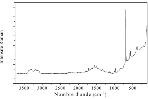 Figure III-9: spectre FT-Raman du composé I 