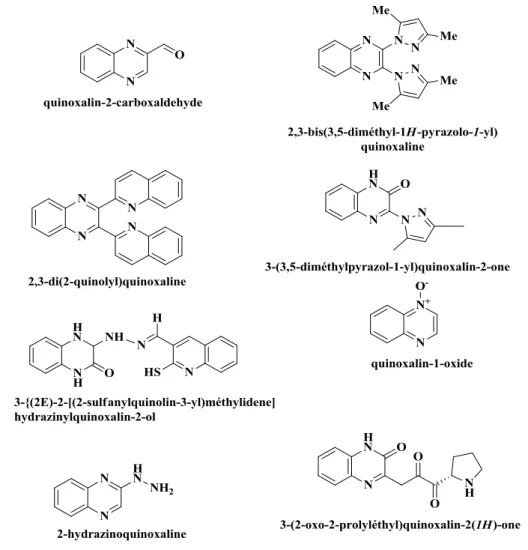 Figure I.4: Structure des ligands utilisés dans la synthèse chimique des différents  complexes de Cu (II), Fe (III), Co (II), Ni (II) et Mn (II) 38,39 