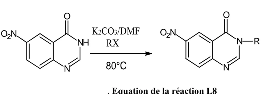 Fig. I.9: Spectres UV-Vis de la 6-nitroquinazolin-4-one (1a) et de la  3-Méthyl-6- 3-Méthyl-6-nitroquinazolin-4-one (2a)