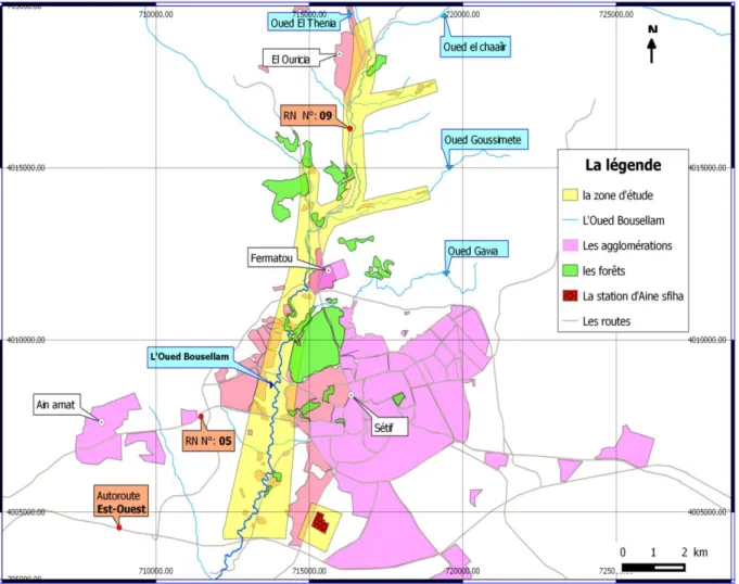 Fig. 05 : Localisation géographique de la Zone d'étude 
