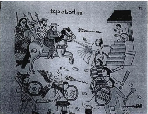 Figura  1.3 Tepotzotlan (Lamina 26, tomada de El Lienzo de  Tiaxeala,  1983). 