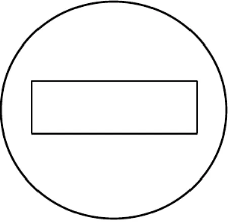 Figure 3. Rectangle contained in the unit disc