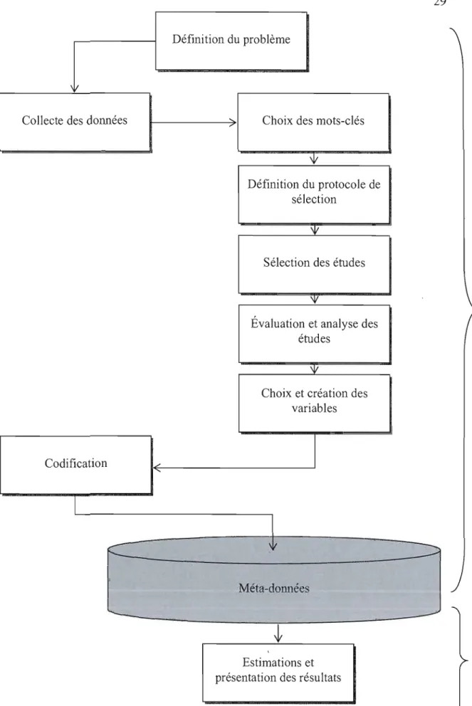 Figure 3.1  Démarche méta-analytique suivie 