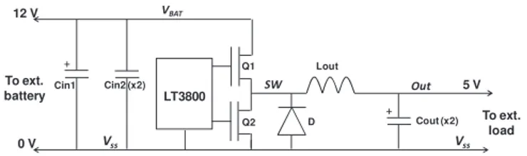Fig. 1.   Electrical diagram of the studied DC-DC converter 