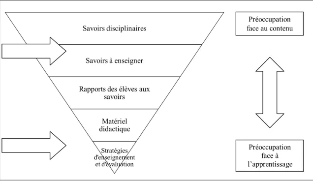 Figure 4  Notre vision du questionnement didactique inspirée de Bizier (2008, 2010)  et Lapierre (2008) 