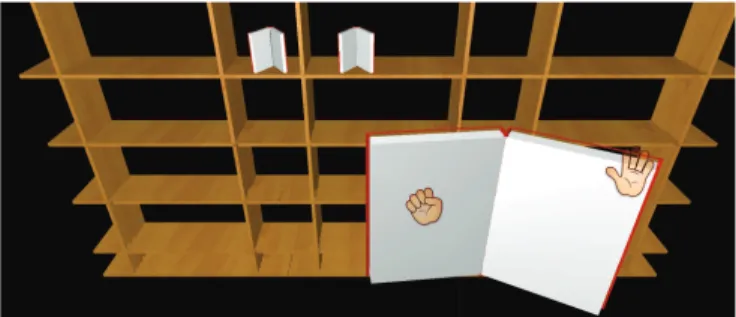 Fig. 1. Screenshot of the bookshelf application.