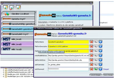 Figure 80 Fichier de configuration de ce type de plateforme 