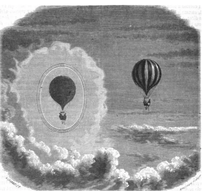 Figure 1.3: The original figure from the balloon on 8 June 1872 by Gaston Tissandier taking from Tissandier (1873)
