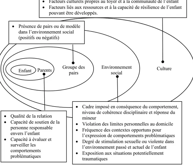 Figure 5 – Éléments d’évaluation de l’écologie sociale d’un MCSP  