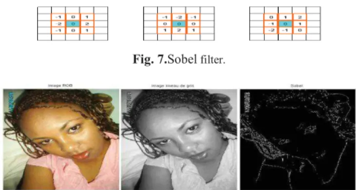 Fig. 7.Sobel  filter.