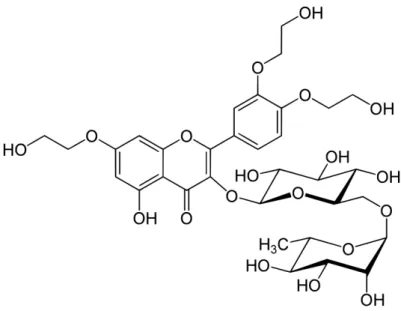Figure 9 : structure de la troxérutine 