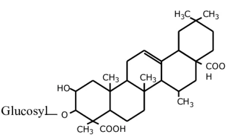 Figure 15 : structure typique des saponosides 