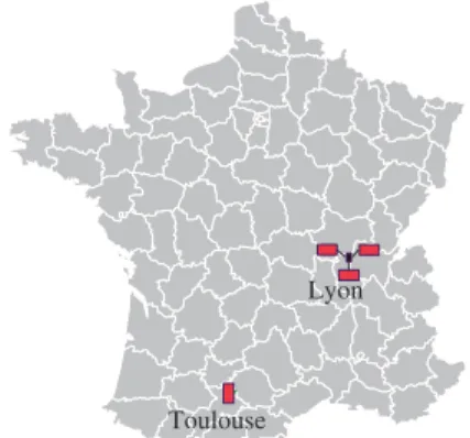 Figure 4: A geographically distributed platform of experimentation