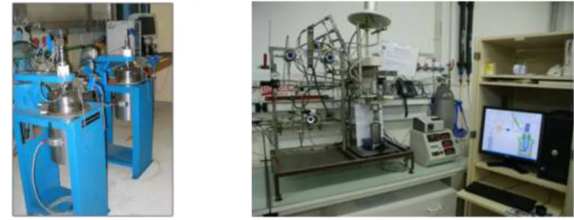 Figure 2. Experimental set-up used in CARMEX project: set-up1 (left) and set-up2 (right)  