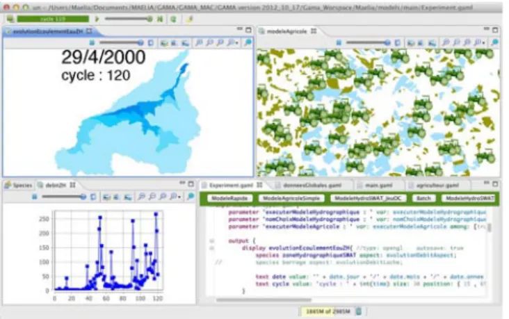 Figure 1: MAELIA simulation interface