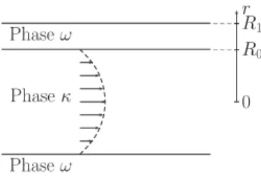 FIG. 4. Schematic diagram depicting the cylindrical geometry of the tube problem.