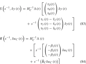 Fig. 4 Outputs of the nonlinear system y 1 (t ) and y 2 (t )