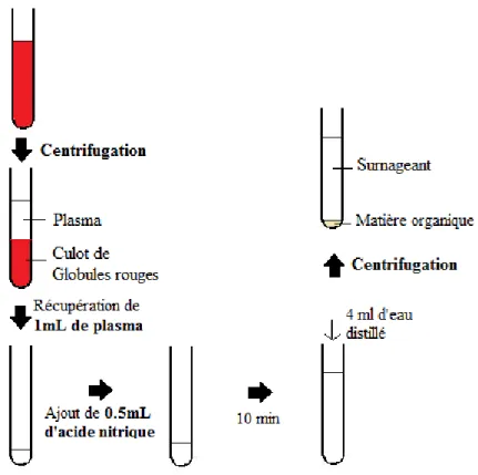 Figure  10 :  Illustration  des  transformations  réalisées  préalablement  au  dosage  de  cuivre  par  spectrométrie  d’absorption