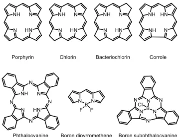 Figure 1. Structures of some oligopyrrole dyes.  