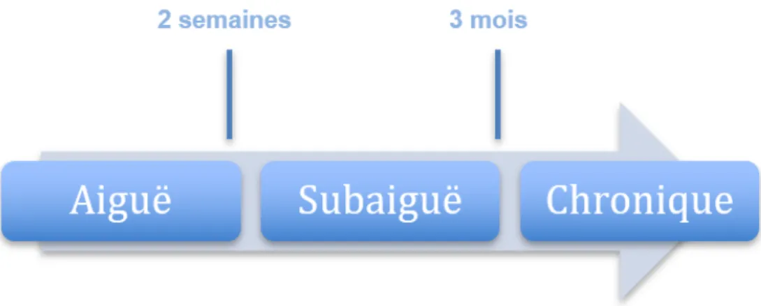 Figure 1. Caractère aigu, subaigu, chronique des infections ostéoarticulaires 