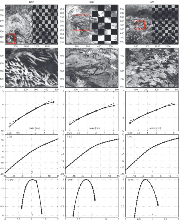 Fig. 10. Dating challenge: Paris vs. Provence periods. Multifractal spectra computed on patches extracted from the Saturation Channel of Van Gogh’s Paintings: Paris period (f452, left), Provence period (f475, right), to be classified (f605, middle).