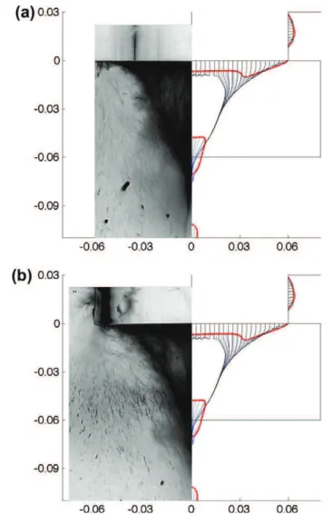 Fig. 9. Color plot of sin 2 h r , where h r represents the phase between p and @p=@r. The S-streamers are recalled in black lines.