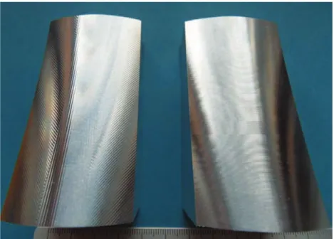 Fig. 11. Bezier surfaces machined.