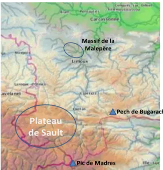 Figure 8 : La carte des reliefs du Pays de la HVA (source : geoportail, 2012) 