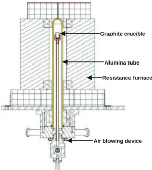 Fig. 1 Schematic of the experimental facility Fig. 2 Graphite lamellae in a pure Fe–C sample melted in air